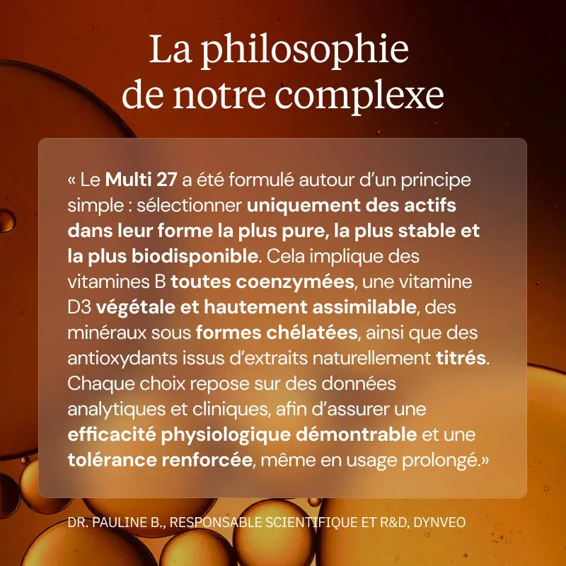 complexe multi27 philosophie