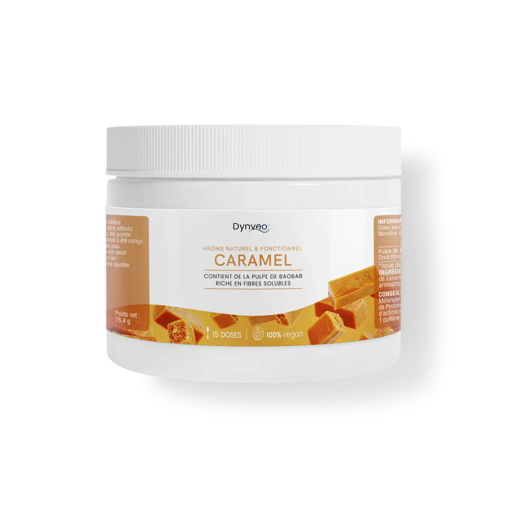 flacon pilulier arome caramel