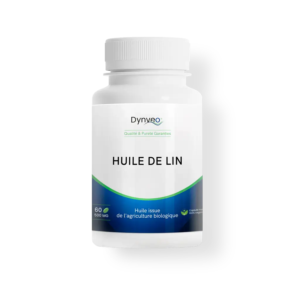flacon pilulier huile de lin