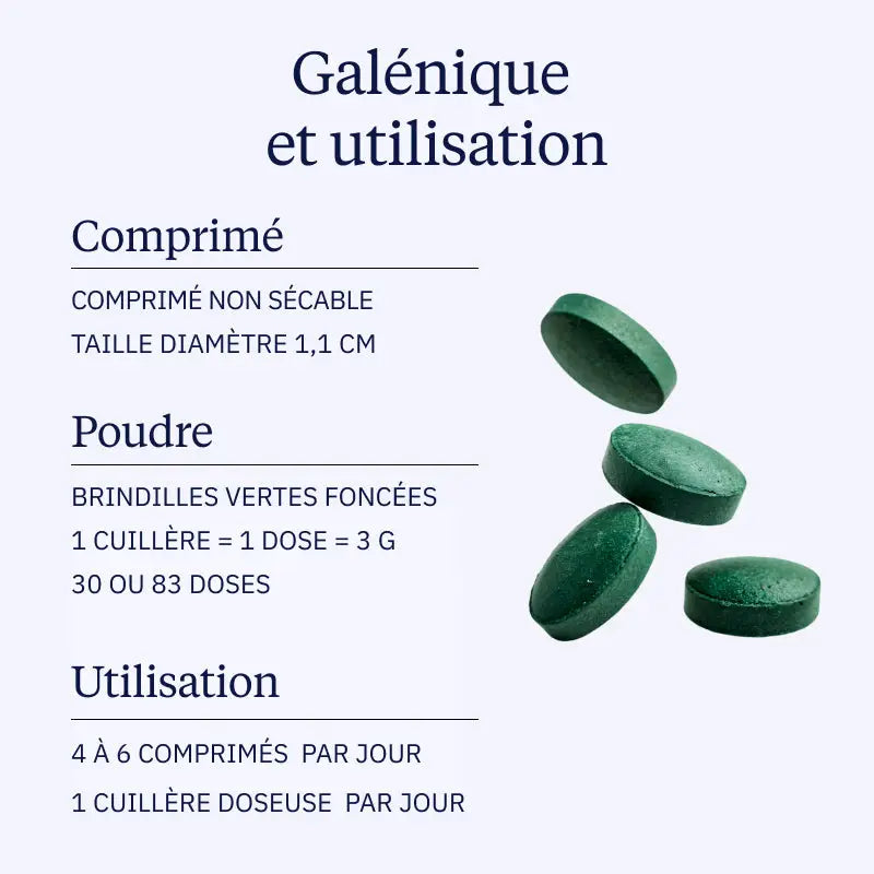 spiruline galenique