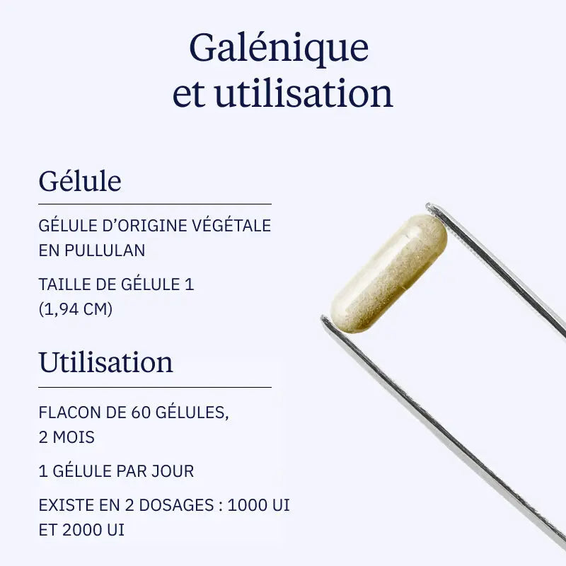 vitamine d3 vegetale galenique